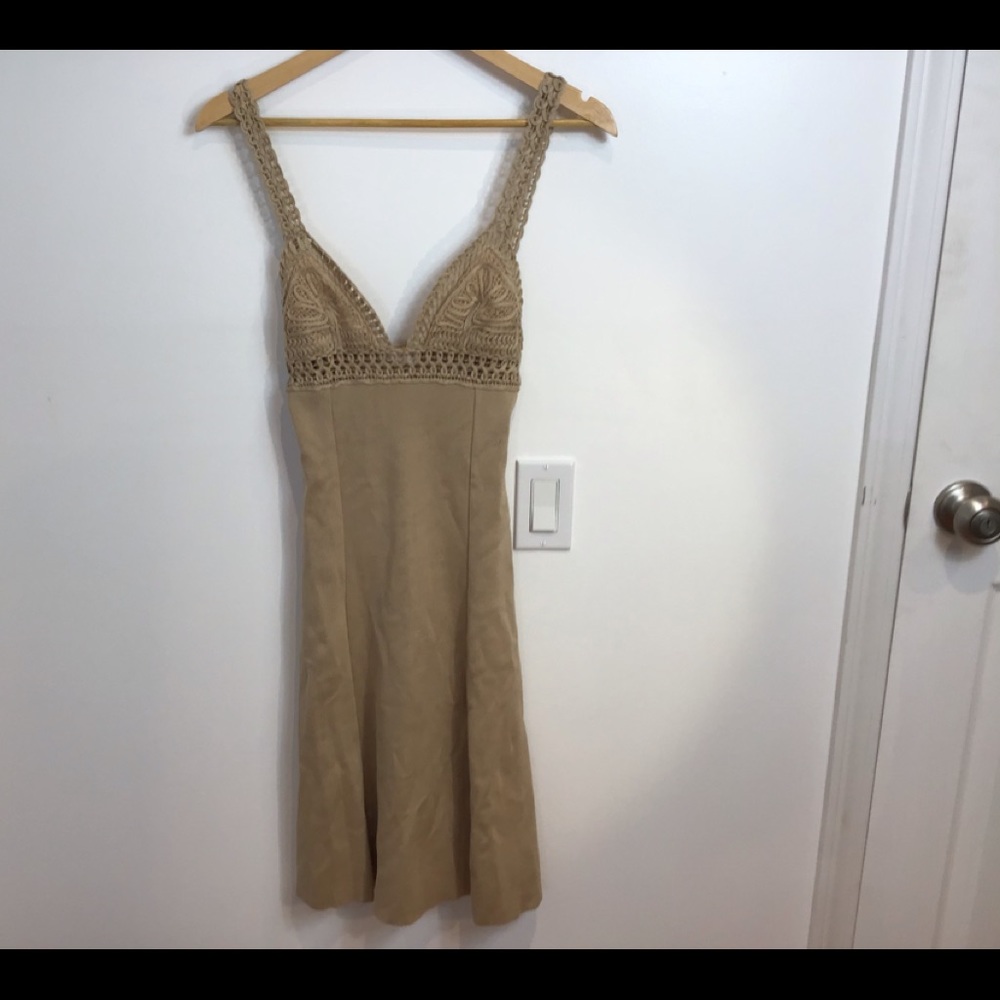 NWT Archival 2010 VALENTINO Macramé Lace Crochet Bodice Knit Dress IT 42 US 6